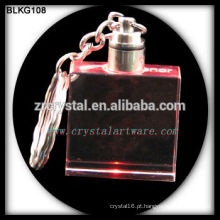 keychain em branco de cristal